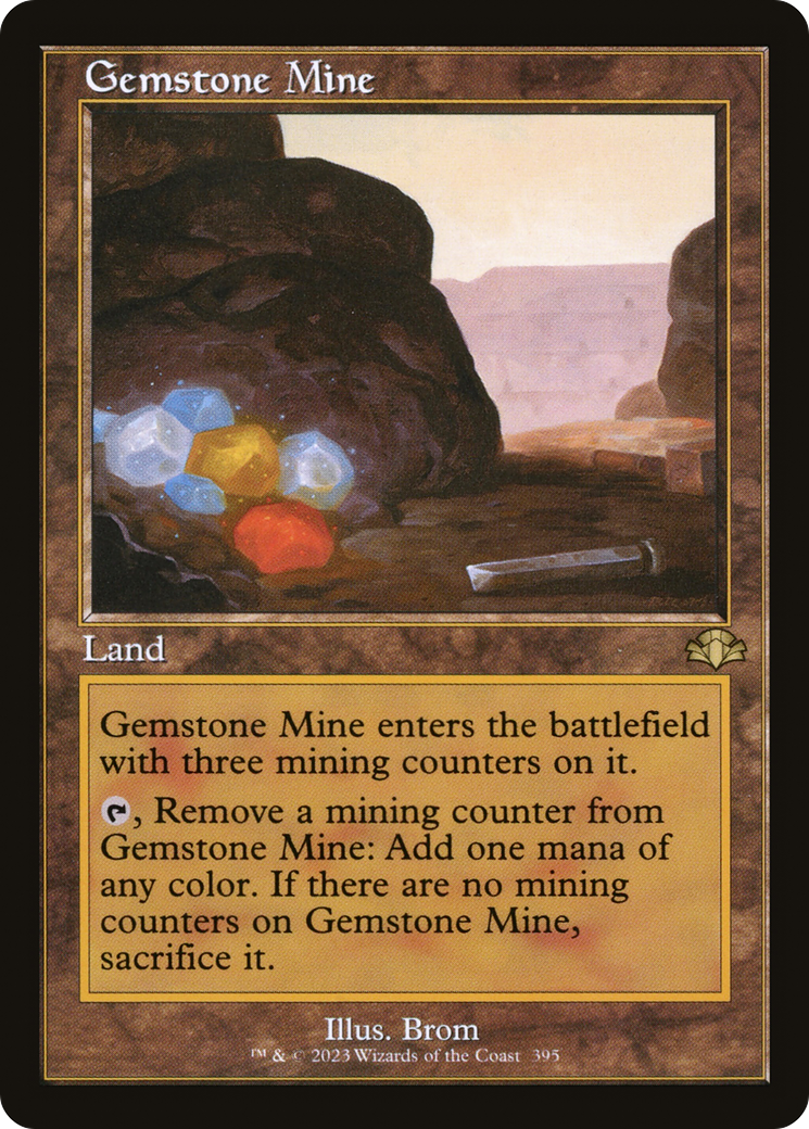 Gemstone Mine (Retro) [Dominaria Remastered] | Dragon's Lair Comics and Fantasy Houston TX