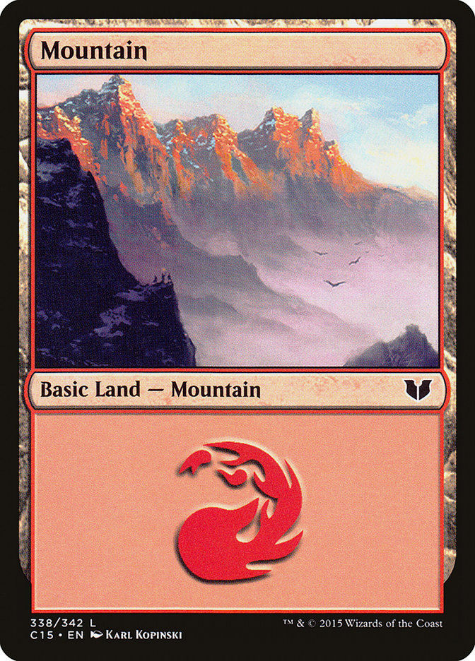 Mountain (338) [Commander 2015] | Dragon's Lair Comics and Fantasy Houston TX