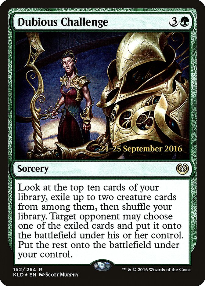 Dubious Challenge [Kaladesh Prerelease Promos] | Dragon's Lair Comics and Fantasy Houston TX