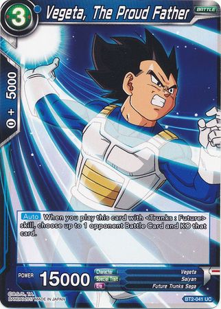 Vegeta, The Proud Father (BT2-041) [Union Force] | Dragon's Lair Comics and Fantasy Houston TX