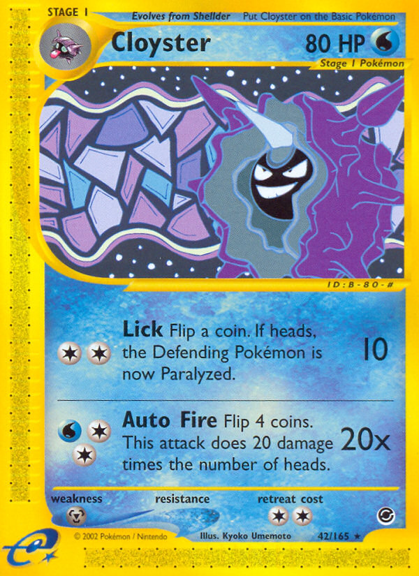 Cloyster (42/165) [Expedition: Base Set] | Dragon's Lair Comics and Fantasy Houston TX