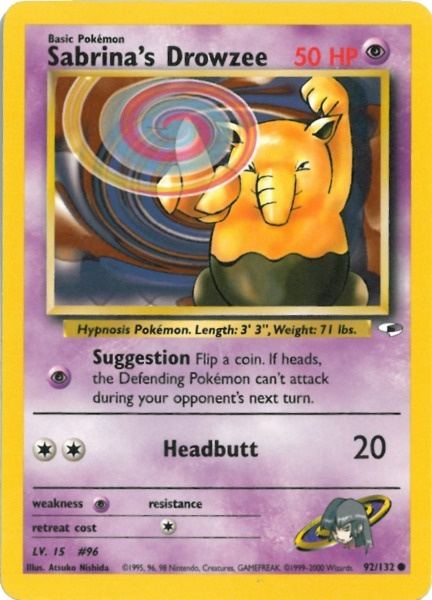 Sabrina's Drowzee (92/132) [Gym Heroes Unlimited] | Dragon's Lair Comics and Fantasy Houston TX