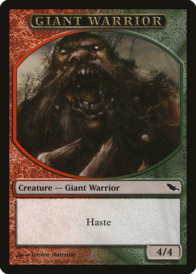 Giant Warrior Token [Shadowmoor Tokens] | Dragon's Lair Comics and Fantasy Houston TX