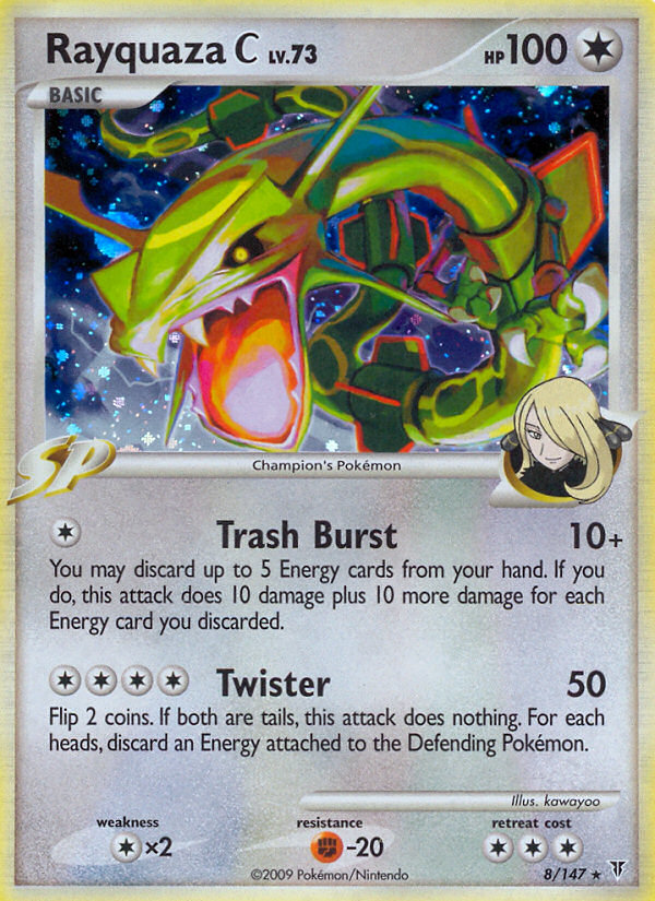 Rayquaza C (8/147) [Platinum: Supreme Victors] | Dragon's Lair Comics and Fantasy Houston TX