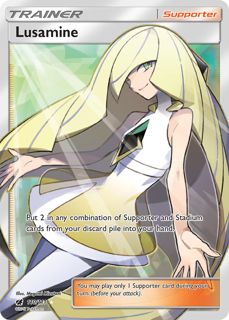 Lusamine (110/111) [Sun & Moon: Crimson Invasion] | Dragon's Lair Comics and Fantasy Houston TX