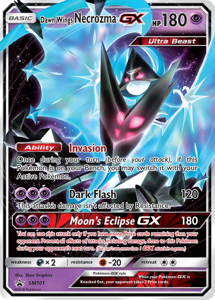 Dawn Wings Necrozma GX (SM101) [Sun & Moon: Black Star Promos] | Dragon's Lair Comics and Fantasy Houston TX