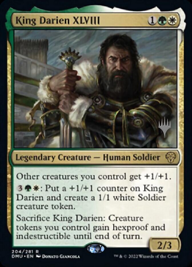 King Darien XLVIII (Promo Pack) [Dominaria United Promos] | Dragon's Lair Comics and Fantasy Houston TX