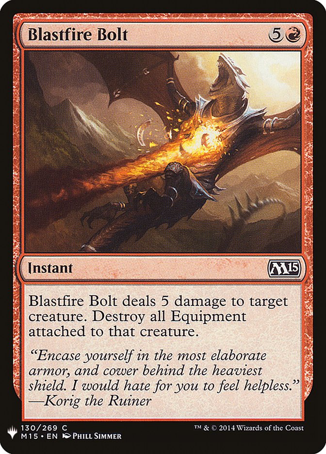 Blastfire Bolt [Mystery Booster] | Dragon's Lair Comics and Fantasy Houston TX