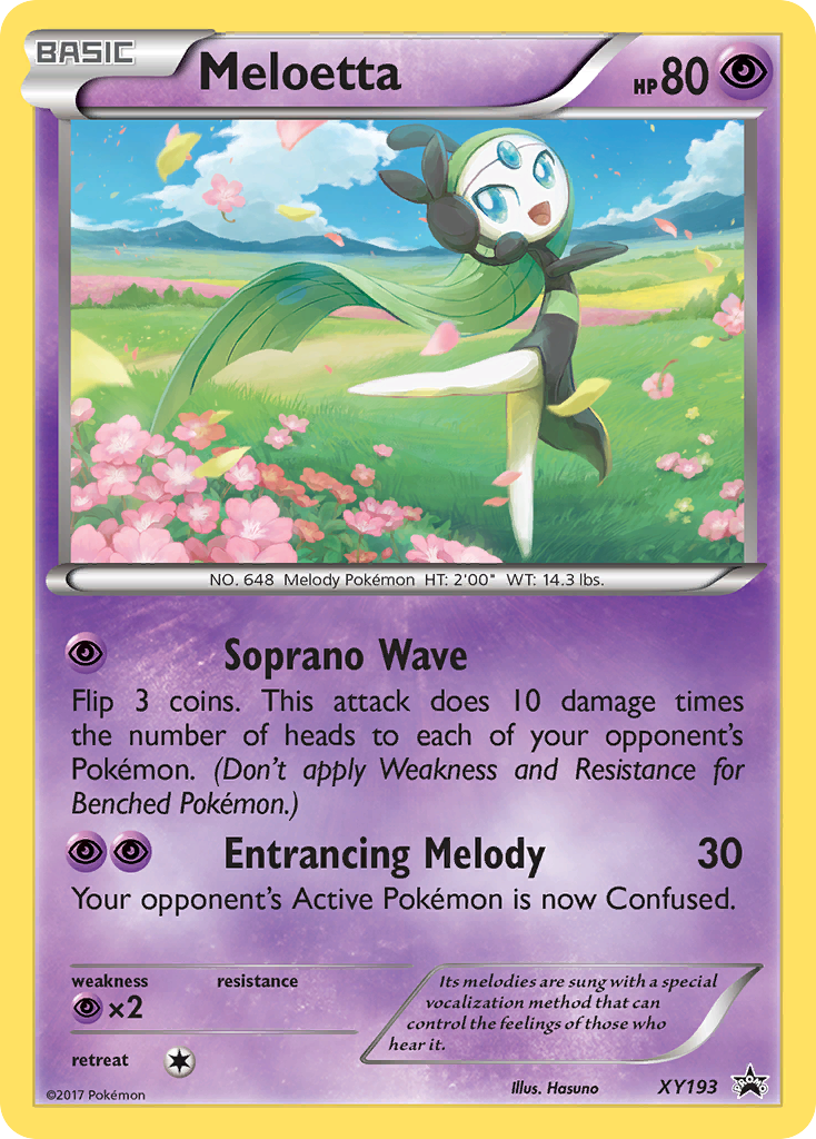 Meloetta (XY193) [XY: Black Star Promos] | Dragon's Lair Comics and Fantasy Houston TX