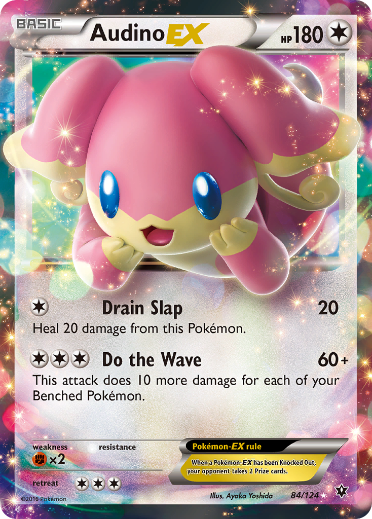 Audino EX (84/124) [XY: Fates Collide] | Dragon's Lair Comics and Fantasy Houston TX