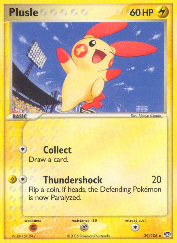 Plusle (39/106) [EX: Emerald] | Dragon's Lair Comics and Fantasy Houston TX