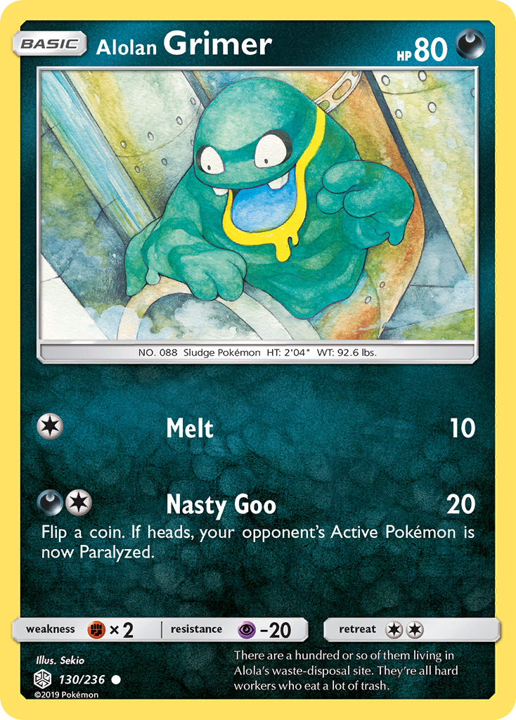 Alolan Grimer (130/236) [Sun & Moon: Cosmic Eclipse] | Dragon's Lair Comics and Fantasy Houston TX