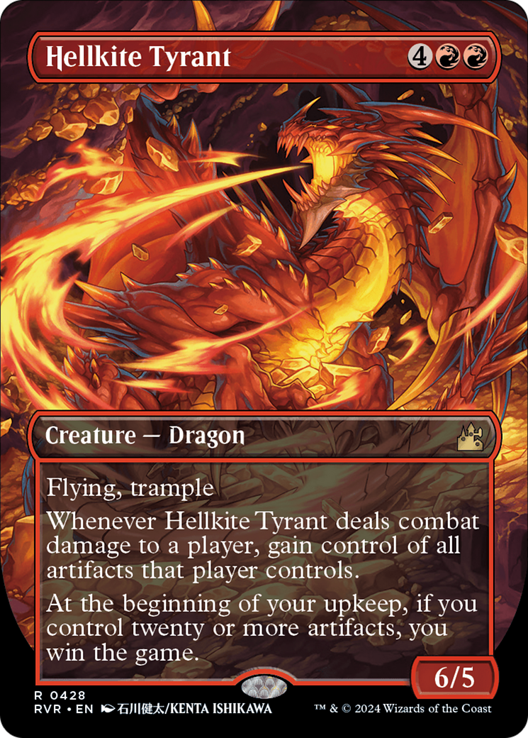 Hellkite Tyrant (Anime Borderless) [Ravnica Remastered] | Dragon's Lair Comics and Fantasy Houston TX