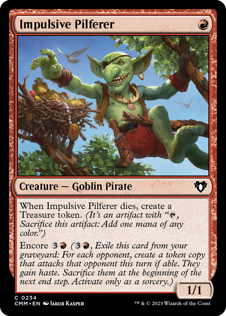Impulsive Pilferer [Commander Masters] | Dragon's Lair Comics and Fantasy Houston TX