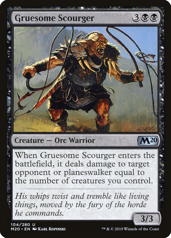 Gruesome Scourger [Core Set 2020] | Dragon's Lair Comics and Fantasy Houston TX