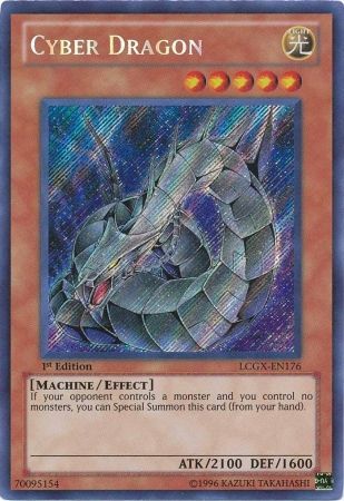 Cyber Dragon (Alternate Art) [LCGX-EN176] Secret Rare | Dragon's Lair Comics and Fantasy Houston TX