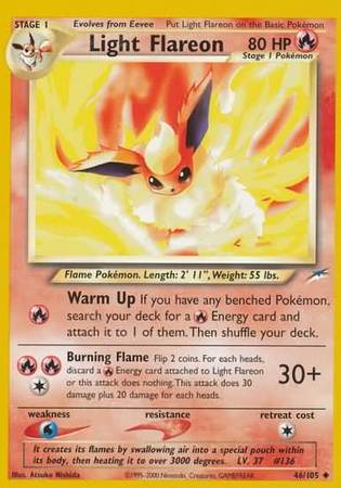Light Flareon (46/105) [Neo Destiny Unlimited] | Dragon's Lair Comics and Fantasy Houston TX