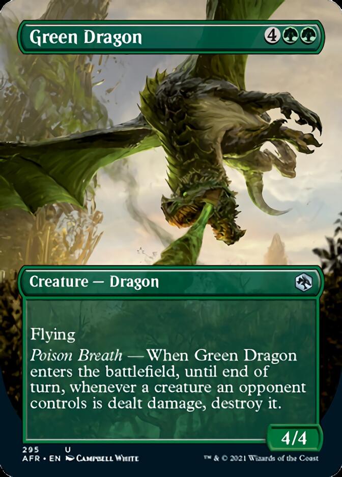 Green Dragon (Borderless Alternate Art) [Dungeons & Dragons: Adventures in the Forgotten Realms] | Dragon's Lair Comics and Fantasy Houston TX
