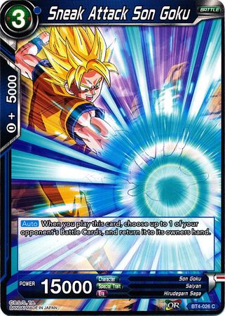 Sneak Attack Son Goku (BT4-026) [Colossal Warfare] | Dragon's Lair Comics and Fantasy Houston TX