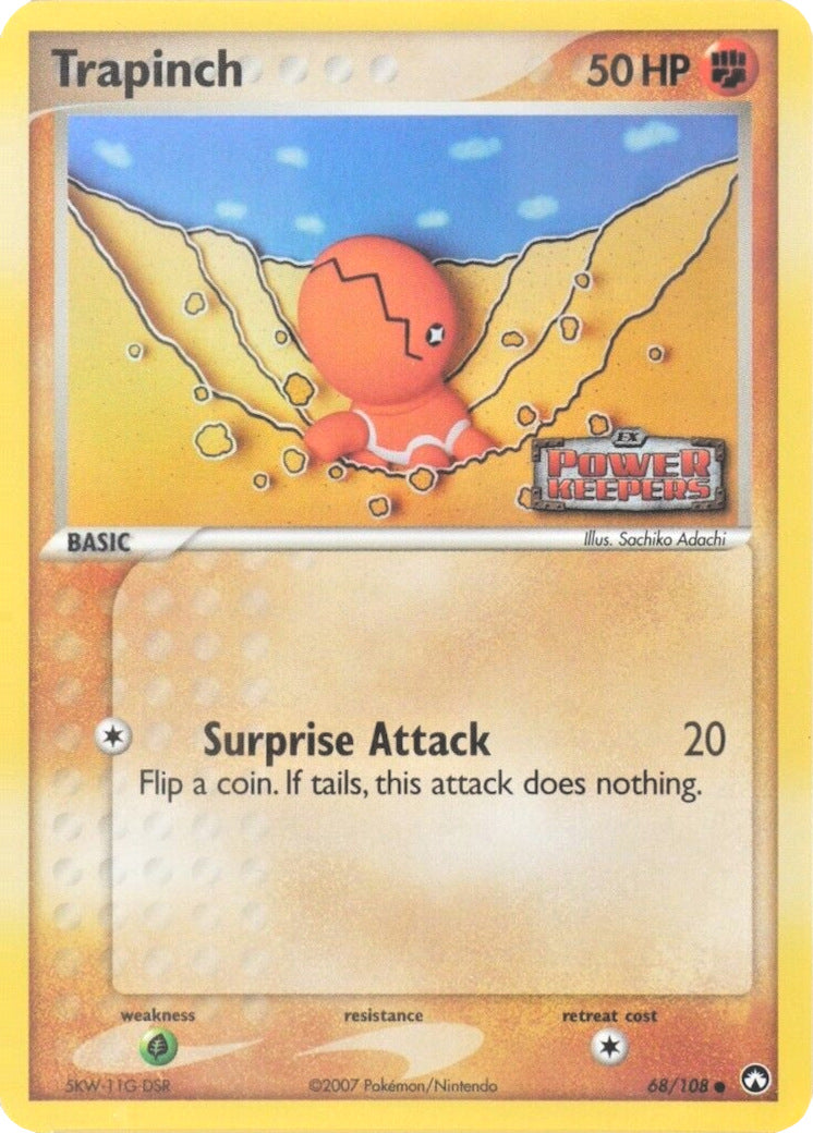 Trapinch (68/108) (Stamped) [EX: Power Keepers] | Dragon's Lair Comics and Fantasy Houston TX