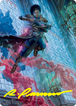 Kaya, Geist Hunter Art Card (Gold-Stamped Signature) [Innistrad: Crimson Vow Art Series] | Dragon's Lair Comics and Fantasy Houston TX