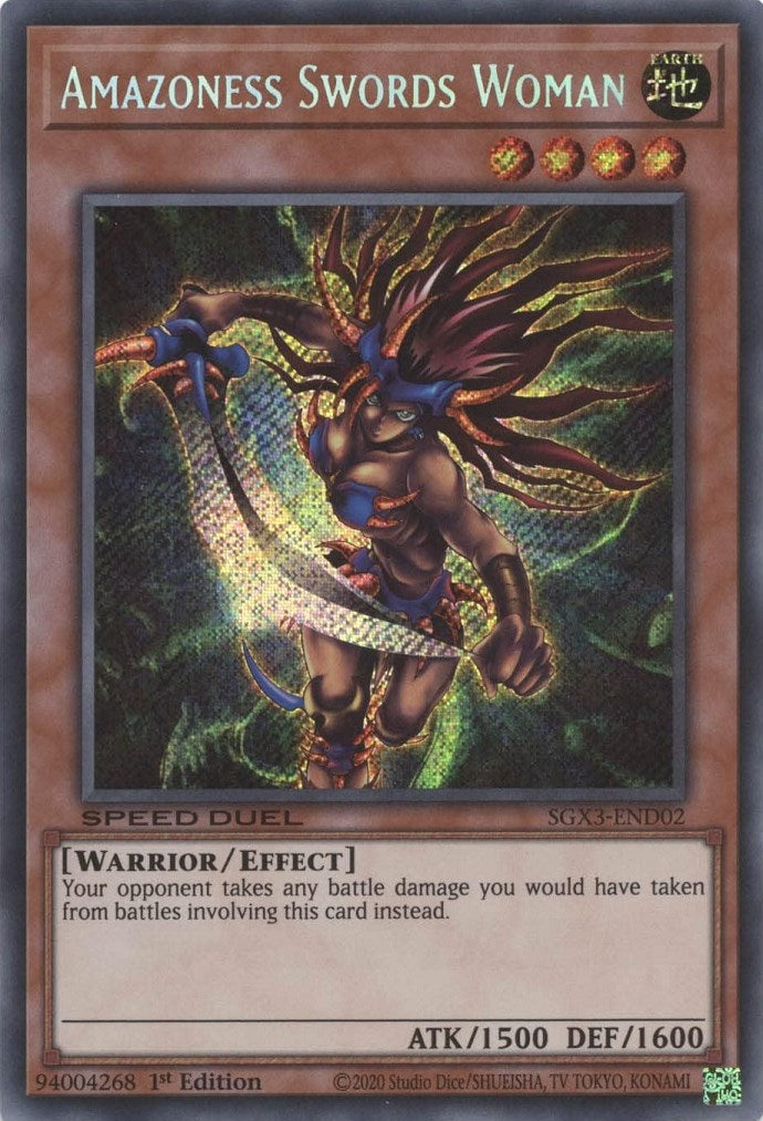 Amazoness Swords Woman [SGX3-END02] Secret Rare | Dragon's Lair Comics and Fantasy Houston TX