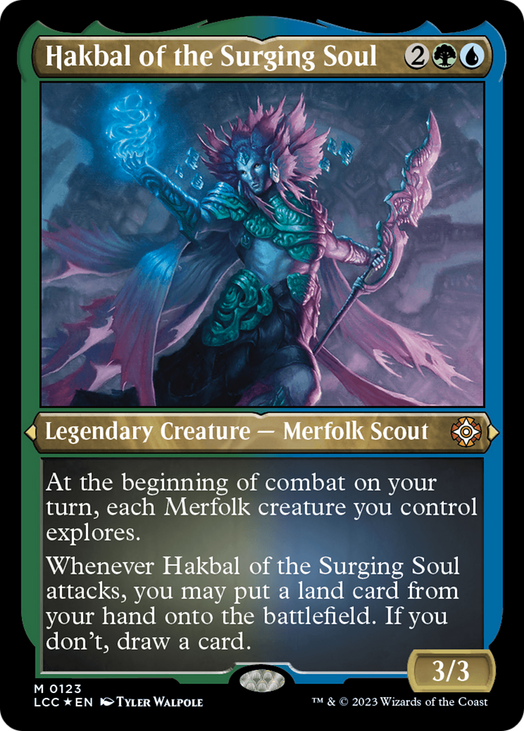 Hakbal of the Surging Soul (Display Commander) [The Lost Caverns of Ixalan Commander] | Dragon's Lair Comics and Fantasy Houston TX