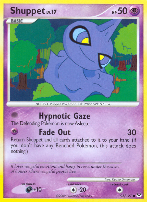 Shuppet (92/127) [Platinum: Base Set] | Dragon's Lair Comics and Fantasy Houston TX