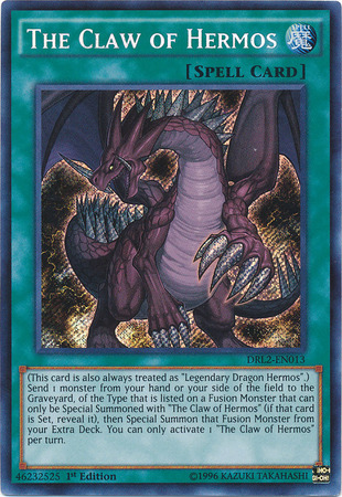 The Claw of Hermos [DRL2-EN013] Secret Rare | Dragon's Lair Comics and Fantasy Houston TX