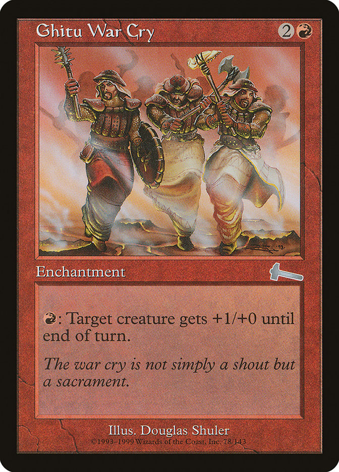Ghitu War Cry [Urza's Legacy] | Dragon's Lair Comics and Fantasy Houston TX