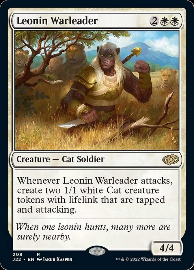 Leonin Warleader [Jumpstart 2022] | Dragon's Lair Comics and Fantasy Houston TX