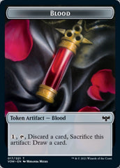 Blood // Treasure Double-Sided Token [Innistrad: Crimson Vow Tokens] | Dragon's Lair Comics and Fantasy Houston TX