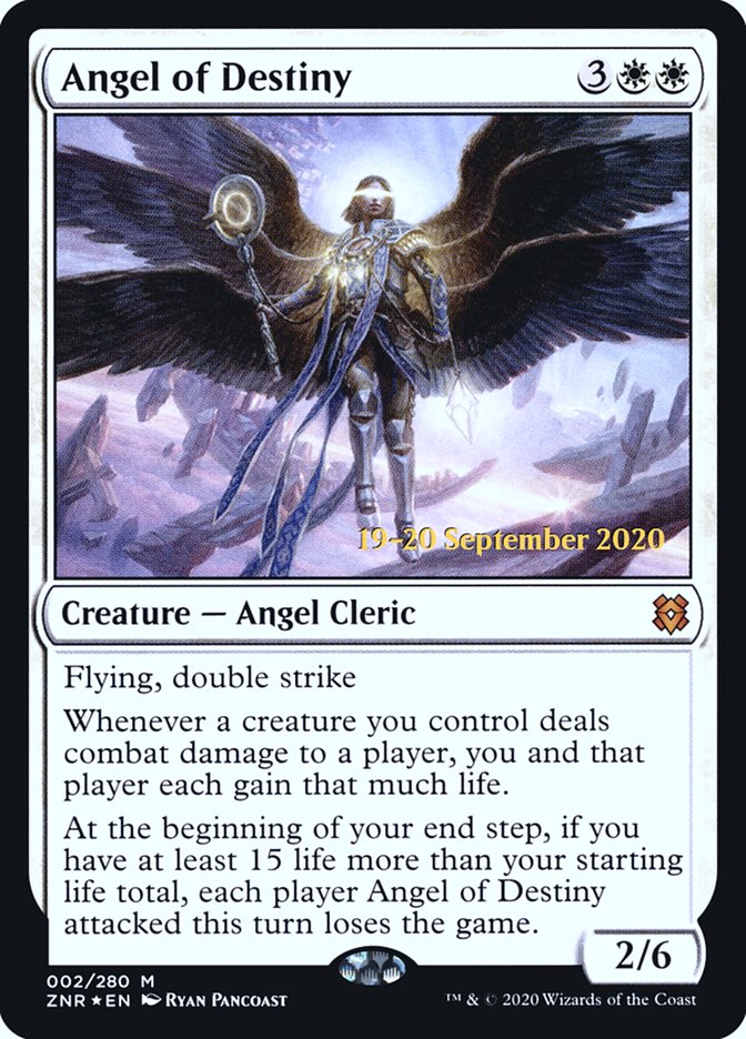 Angel of Destiny [Zendikar Rising Prerelease Promos] | Dragon's Lair Comics and Fantasy Houston TX