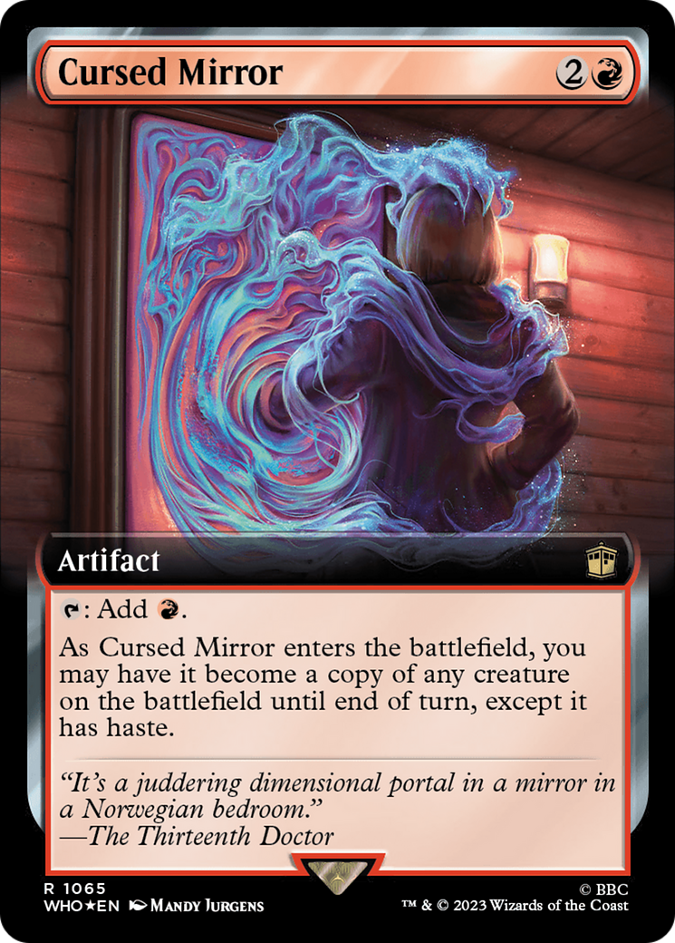 Cursed Mirror (Extended Art) (Surge Foil) [Doctor Who] | Dragon's Lair Comics and Fantasy Houston TX