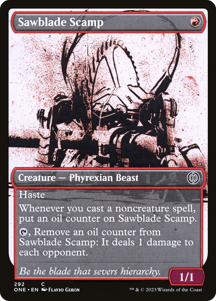 Sawblade Scamp (Showcase Ichor) [Phyrexia: All Will Be One] | Dragon's Lair Comics and Fantasy Houston TX