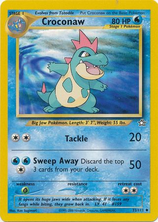 Croconaw (32/111) [Neo Genesis Unlimited] | Dragon's Lair Comics and Fantasy Houston TX