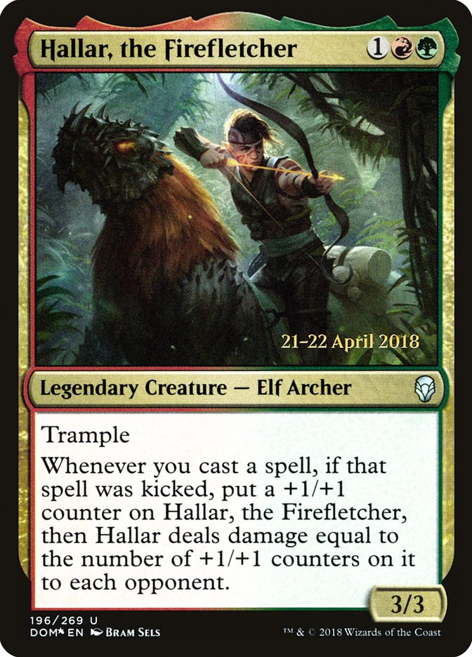 Hallar, the Firefletcher [Dominaria Prerelease Promos] | Dragon's Lair Comics and Fantasy Houston TX
