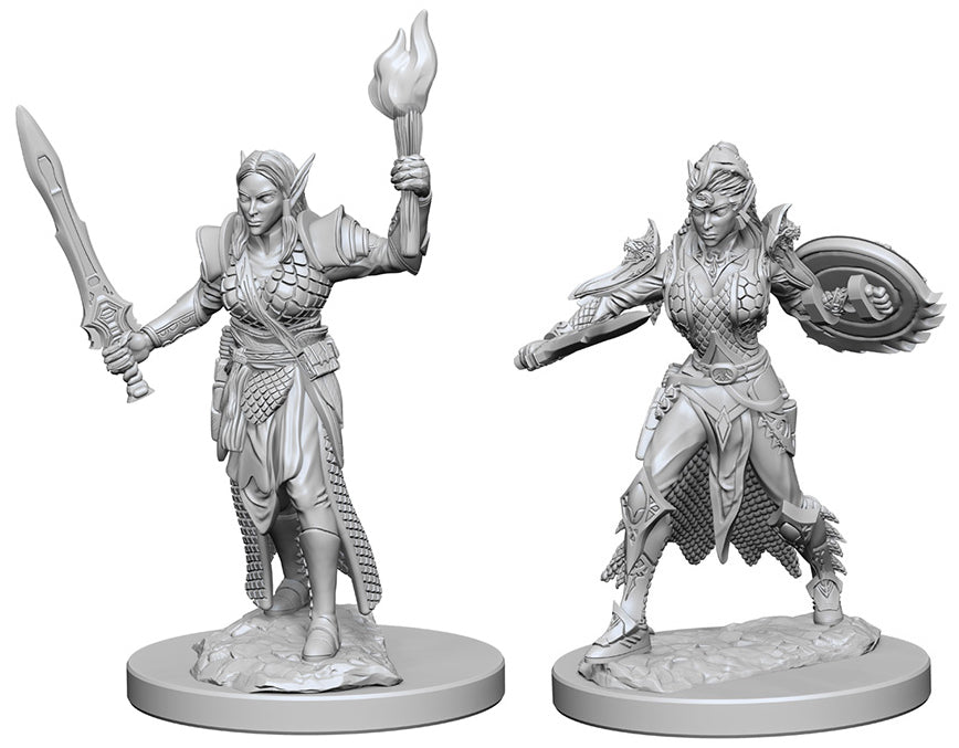 Wizkids Pathfinder Deep Cuts Unpainted Miniatures: W1 Elf Female Fighter | Dragon's Lair Comics and Fantasy Houston TX