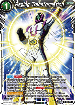 Raging Transformation (P-325) [Tournament Promotion Cards] | Dragon's Lair Comics and Fantasy Houston TX