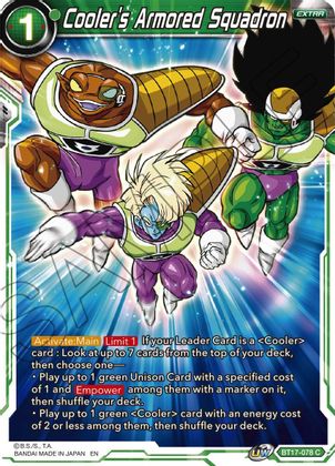 Cooler's Armored Squadron (BT17-078) [Ultimate Squad] | Dragon's Lair Comics and Fantasy Houston TX