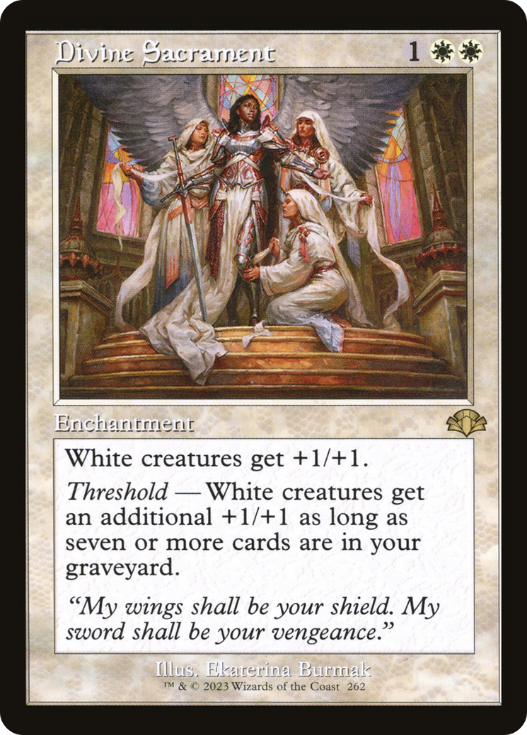Divine Sacrament (Retro) [Dominaria Remastered] | Dragon's Lair Comics and Fantasy Houston TX