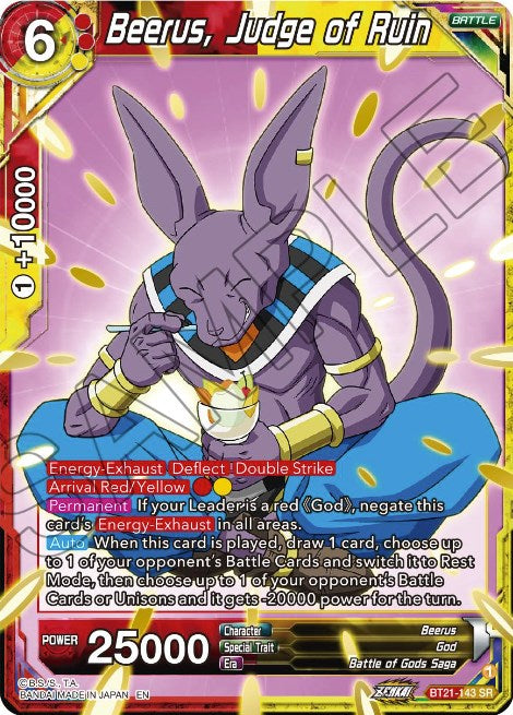 Beerus, Judge of Ruin (BT21-143) [Wild Resurgence] | Dragon's Lair Comics and Fantasy Houston TX