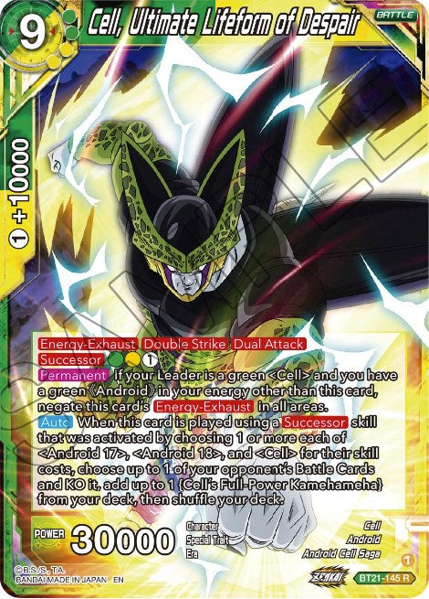 Cell, Ultimate Lifeform of Despair (BT21-145) [Wild Resurgence] | Dragon's Lair Comics and Fantasy Houston TX