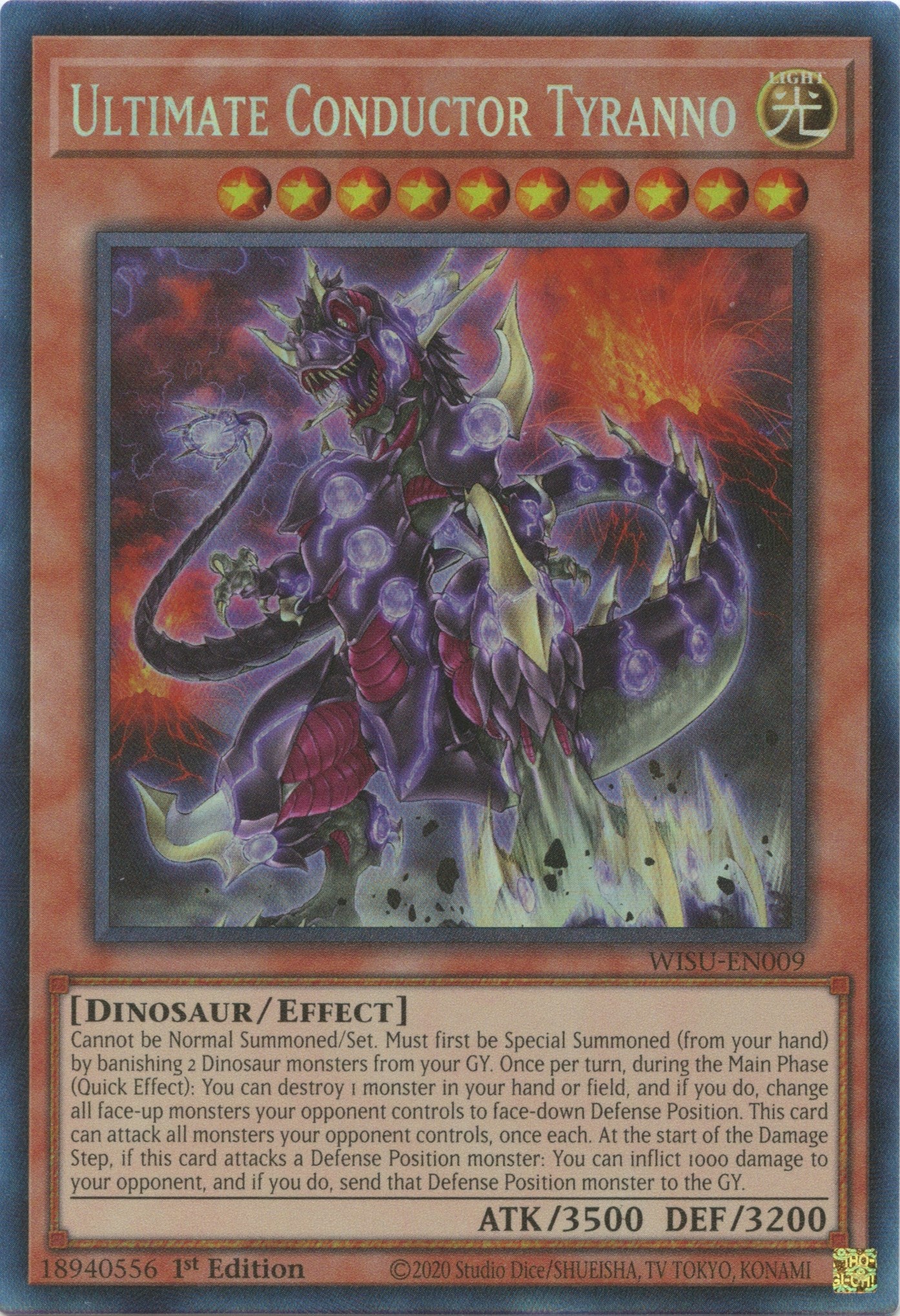 Ultimate Conductor Tyranno [WISU-EN009] Collector's Rare | Dragon's Lair Comics and Fantasy Houston TX