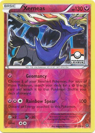 Xerneas (81/114) (Steam Siege League Promo) [XY: Steam Siege] | Dragon's Lair Comics and Fantasy Houston TX