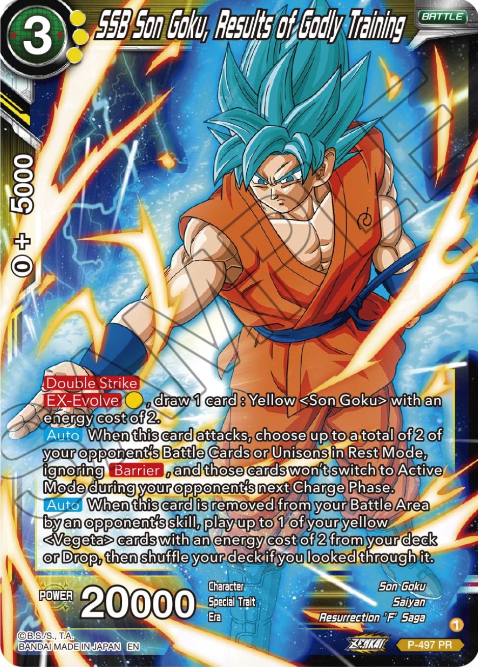 SSB Son Goku, Results of Godly Training (P-497) [Promotion Cards] | Dragon's Lair Comics and Fantasy Houston TX