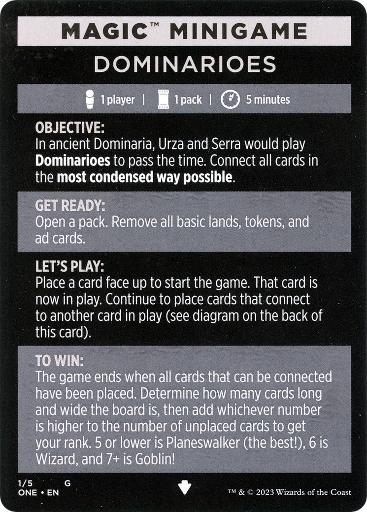 Dominarioes (Magic Minigame) [Phyrexia: All Will Be One Minigame] | Dragon's Lair Comics and Fantasy Houston TX
