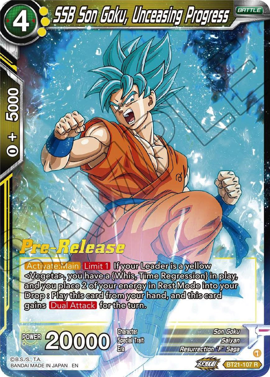SSB Son Goku, Unceasing Progress (BT21-107) [Wild Resurgence Pre-Release Cards] | Dragon's Lair Comics and Fantasy Houston TX