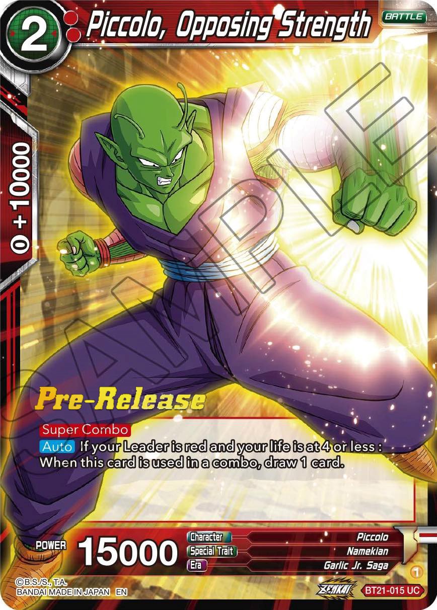 Piccolo, Opposing Strength (BT21-015) [Wild Resurgence Pre-Release Cards] | Dragon's Lair Comics and Fantasy Houston TX