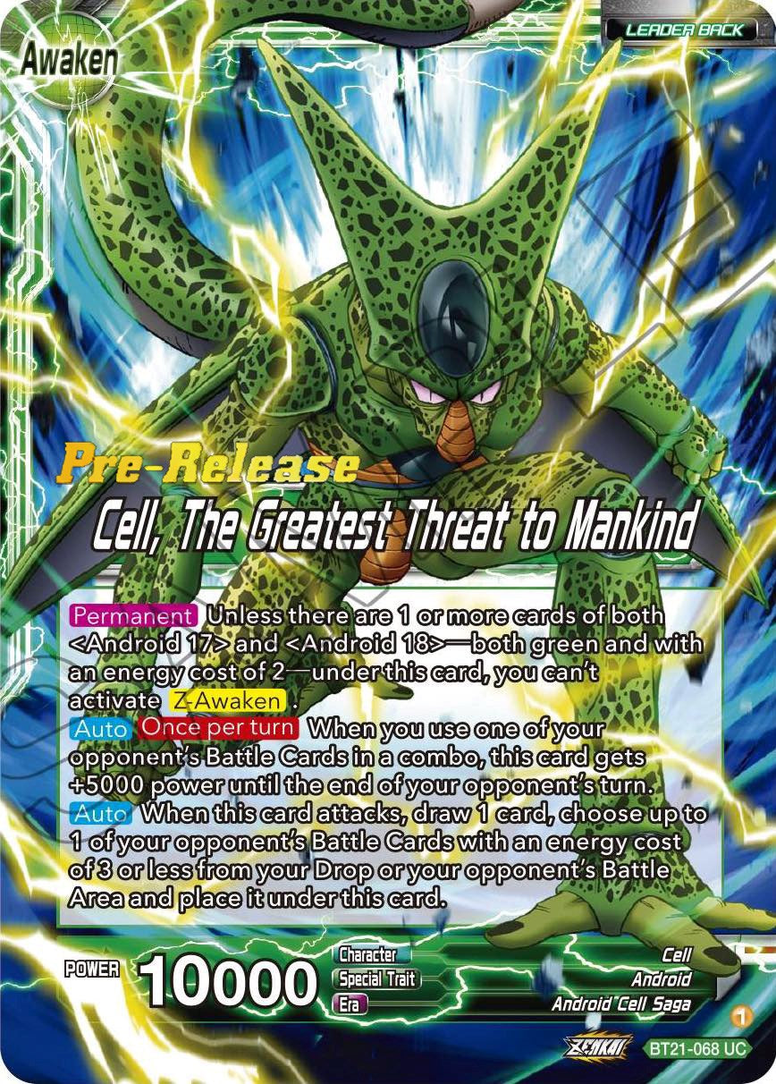 Cell // Cell, The Greatest Threat to Mankind (BT21-068) [Wild Resurgence Pre-Release Cards] | Dragon's Lair Comics and Fantasy Houston TX